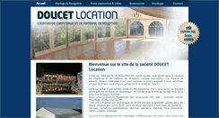 Desktop Screenshot of doucet-location.com