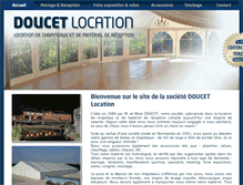 Tablet Screenshot of doucet-location.com